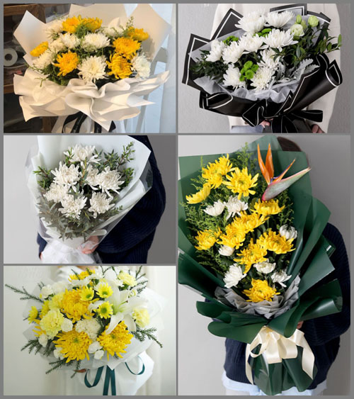 北京昌平区回龙观地区龙博苑社区白事花束代送